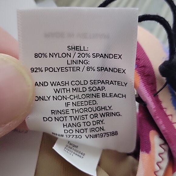 Shade & Shore Shoulder Tie Triangle Bikini Swim Top, Multi Animal Print - Picture 11 of 12